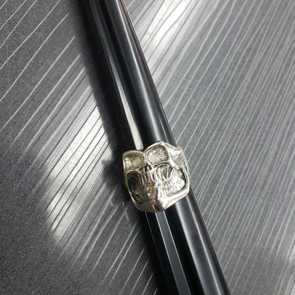 2/$15 Men's size 9.5* Silver-tone Skull Ring Fashion Jewelry